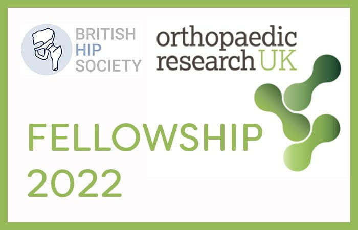 British Hip Society/ORUK Research Fellowship 2022