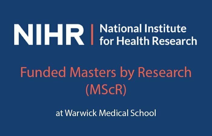 NIHR funded MSc by Research in Equality Diversity and Inclusivity